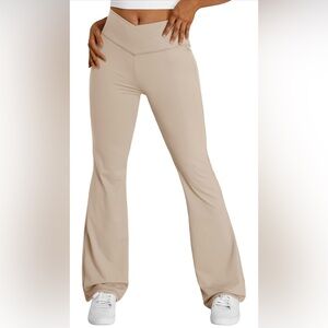 NWT Flare Leggings for Women Wide Leg Yoga Pants V Crossover, MULTI COLORS